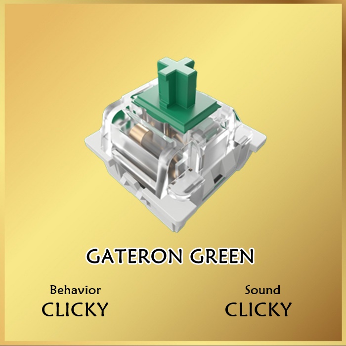 GATERON GREEN MECHANICAL SWITCH Clicky Switches Keyboard