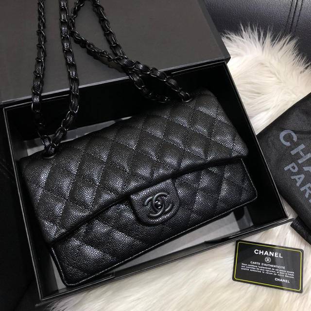 Tas chanel classic caviar