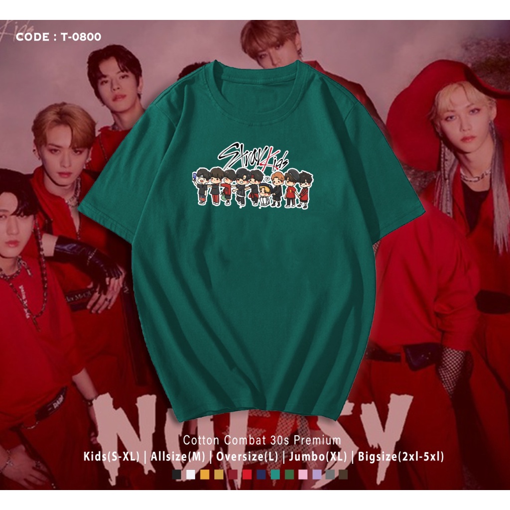 KAOS / T-SHIRT STRAY KIDS ANIMASI CUTE / BAJU STAY INDO / BAHAN HALUS / CUSTOM TEE