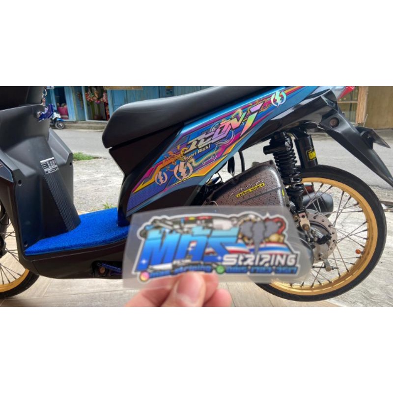 STRIPING STICKER TRANSFARAN HOLOGRAM BEAT FI 2013/2015