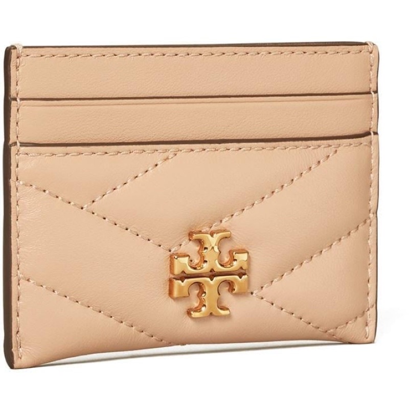 Tory Burch Kira Chevron Card Holder Peach