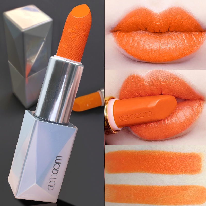 Cream Orange Lipstik Tidak Luntur Wanita Labu Wortel Warna Vitalitas Orange Kotor Orange Hangat Oran