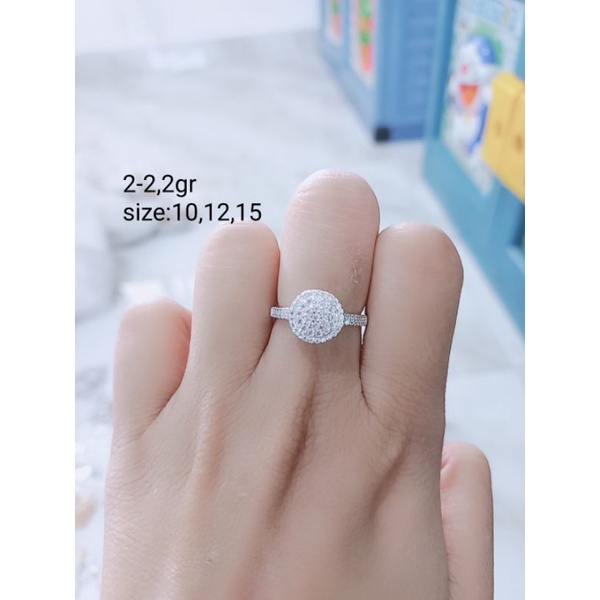 cincin bulat corr mp &amp; cincin bola mp/ cincin perak asli silver 925 lapis emas/ cincin fashion