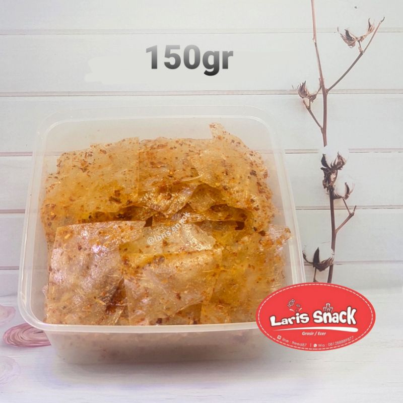 

Keripik Kaca Pedas Keripca Keripik Beling Renyah Gurih 150gr