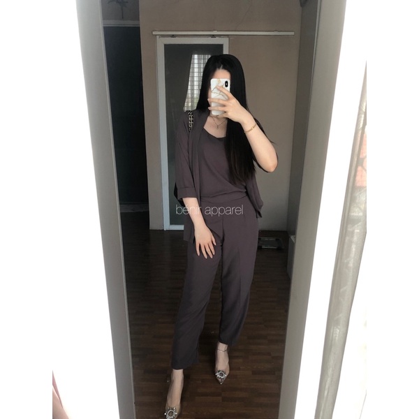 Novela set pants benir apparel-coral