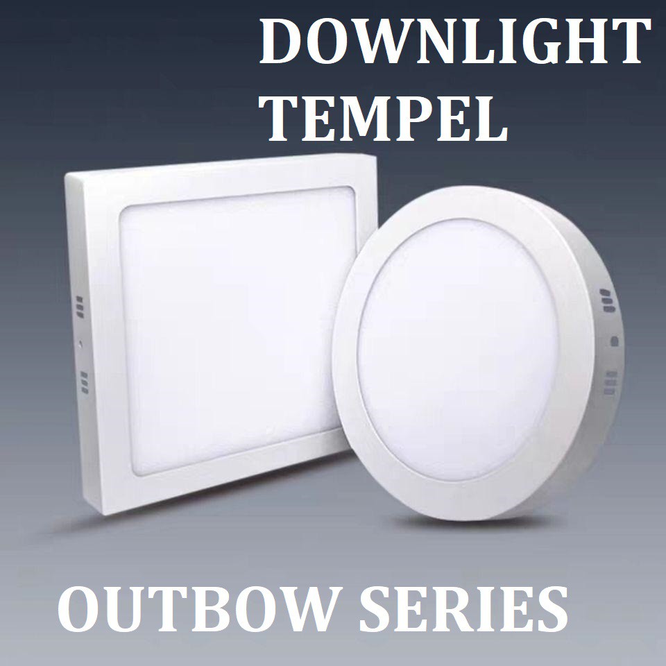 Lampu Panel Downlight LED 6 Watt / 6W Outbow Kotak Putih