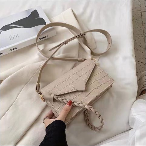 JK Z3105 1KG MUAT 3PCS  TAS SELEMPANG FASHION JALIN IMPORT