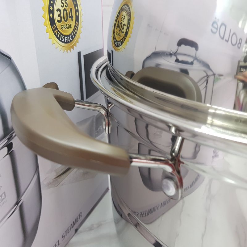 Super PAN SS 304 Stainless Steel STEAMER Original BOLDe