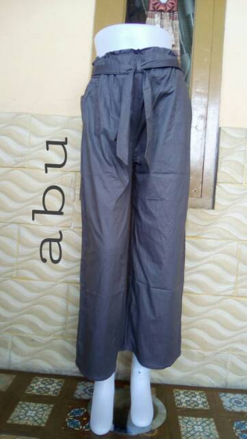 Kulot polos dewasa bahan katun Stretch