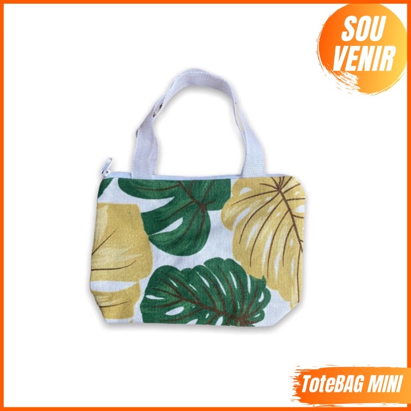 Hand Bag  kanvas  Motif kekinian terbaru Termurah tempat kosmetik 20x14x6