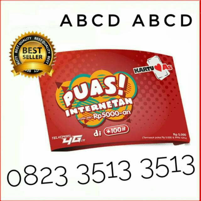 Perdana Nomor cantik as abcd abcd