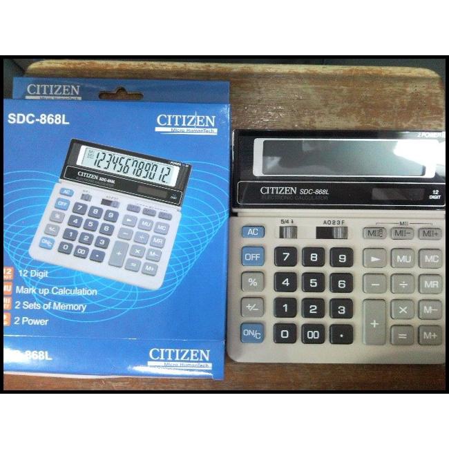 

Jual Kalkulator Calculator Citizen Sdc 868 L
