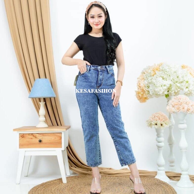 TERBARU BF SNOW CELANA BOYFRIEND SNOW BLACK dan SNOW BLUE/ CELANA JEANS WANITA PALING LAGI HITS