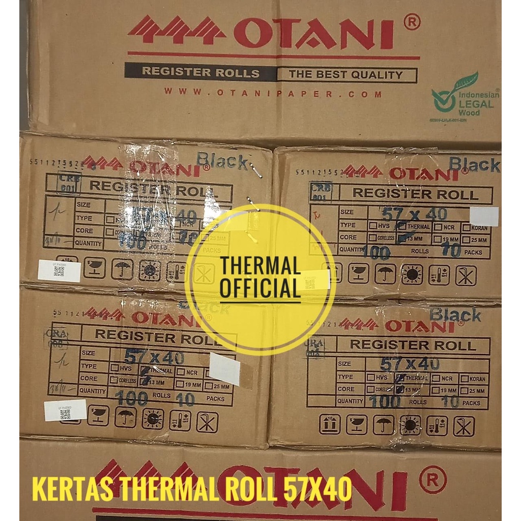 

Kertas Thermal Roll ukuran 57 x 40 - per dus