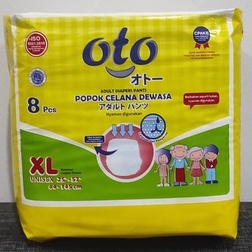 Oto Adult Diapers Popok Dewasa Model Celana / Adult Pants XL isi 8