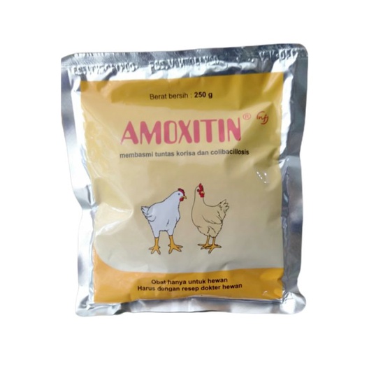 amoxitin 250 gr ( obat coryza dan colibacillosis)