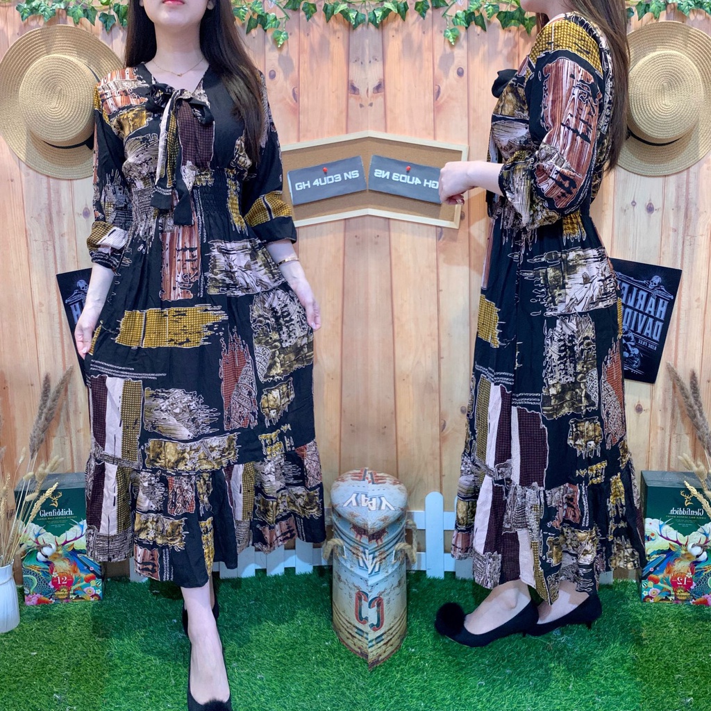 LONG DRESS BAGGY TIEL LONGSLEEVE 5055-2