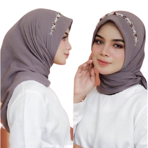 KERUDUNG SEGI EMPAT BELLA SQUARE PAYET/ JILBAB PAYET BELLA SQUARE BAHAN POLLYCOTTON/ HIJAB PAYET-3