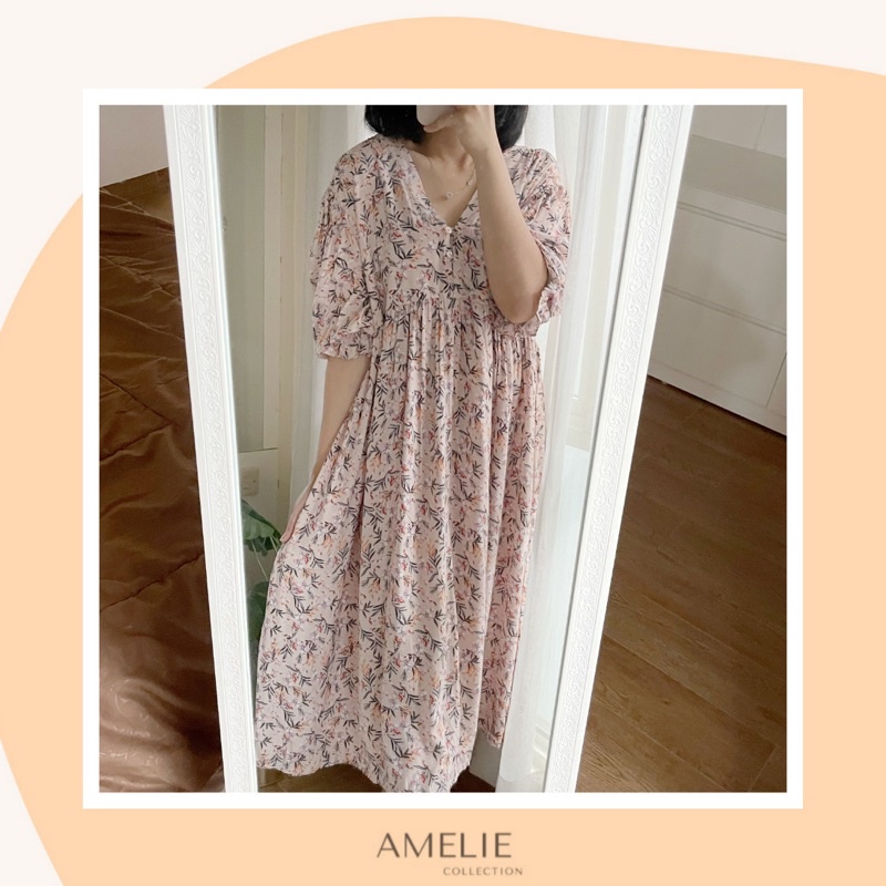 AMIA DRESS - midi dress rayon busui bumil