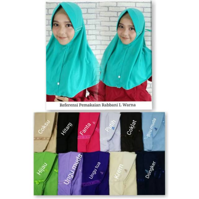 Serut Rabbani Kw Size L / Jilbab Sekolah