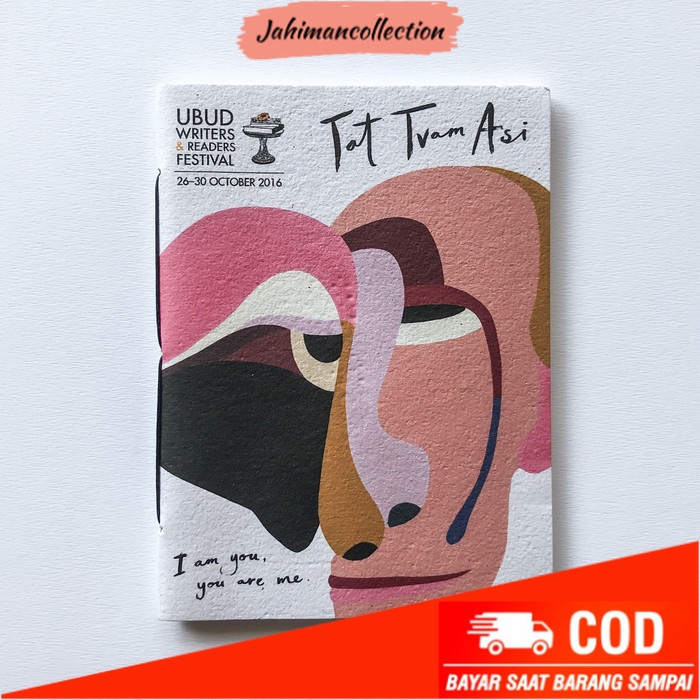 

✨ BISA COD ✨ Hand Made Recycled Paper Notebook UWRF 2016 Tat Tvam Asi - White Paper