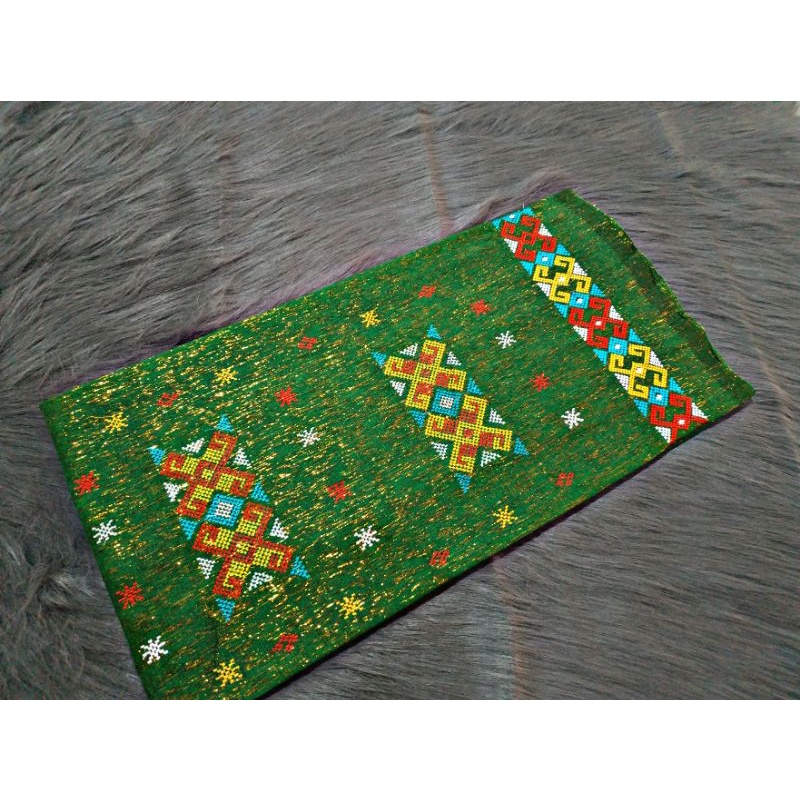 KAIN TENUN PASINGKI BORDIL MIX BENANG EMAS TORAJA