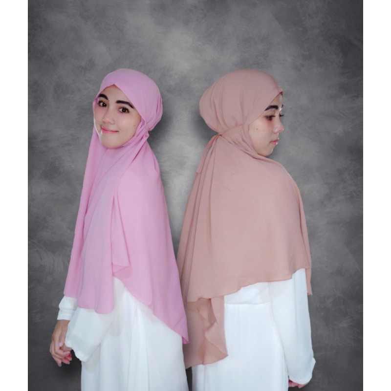 Bergo Tali Polos | Pinguin | Wolfis | Jumbo | Jilbab Non Pet