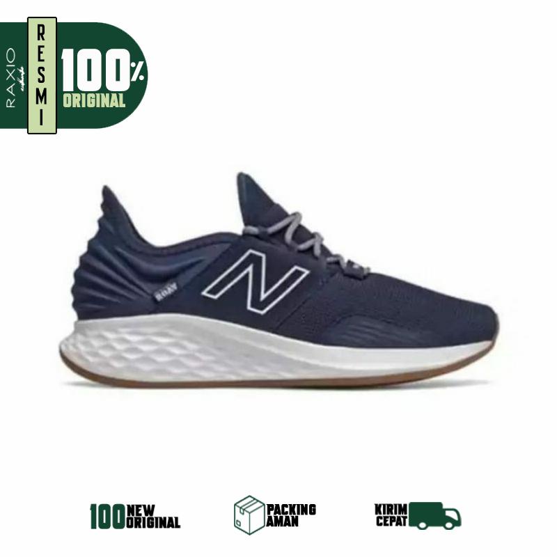 Sepatu Lari New Balance Fresh Foam Roav Navy White Gum Ori Asli BNIB Murah