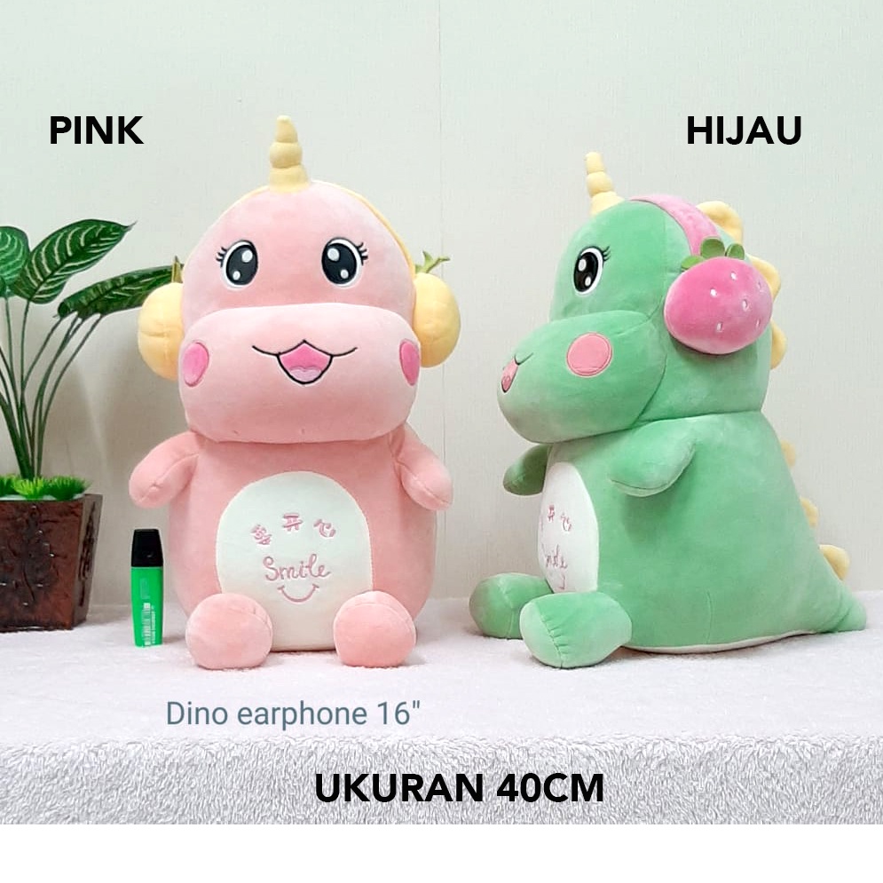 boneka dinosaur earphone walkman import dragon naga dino arlo animal kado boneka