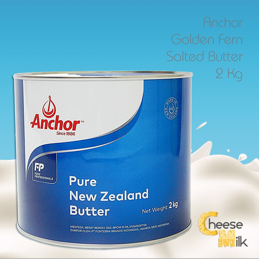 

HARGA MURAH Anchor Pure New Zealand Salted Butter 2 Kg