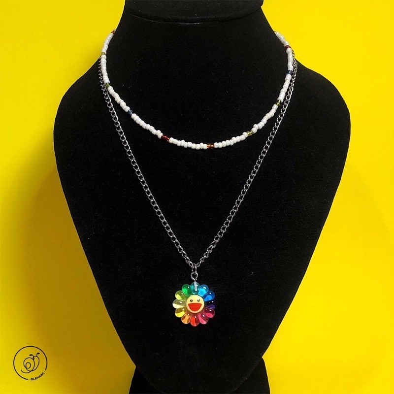 Iris Choker & Murakami Necklace