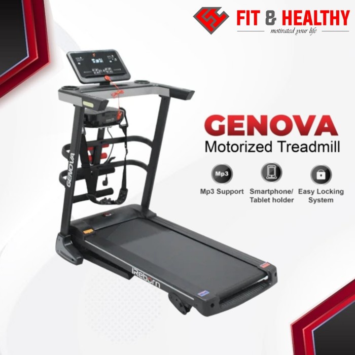 Tramp Alat Fitness Treadmill Genova Treadmill Elektrik Multi Fungsi