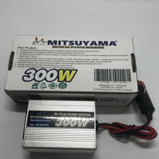 Power Inverter Mitsuyama 300 Watt Ms300 Mengubah Arus Dc Menjadi Ac