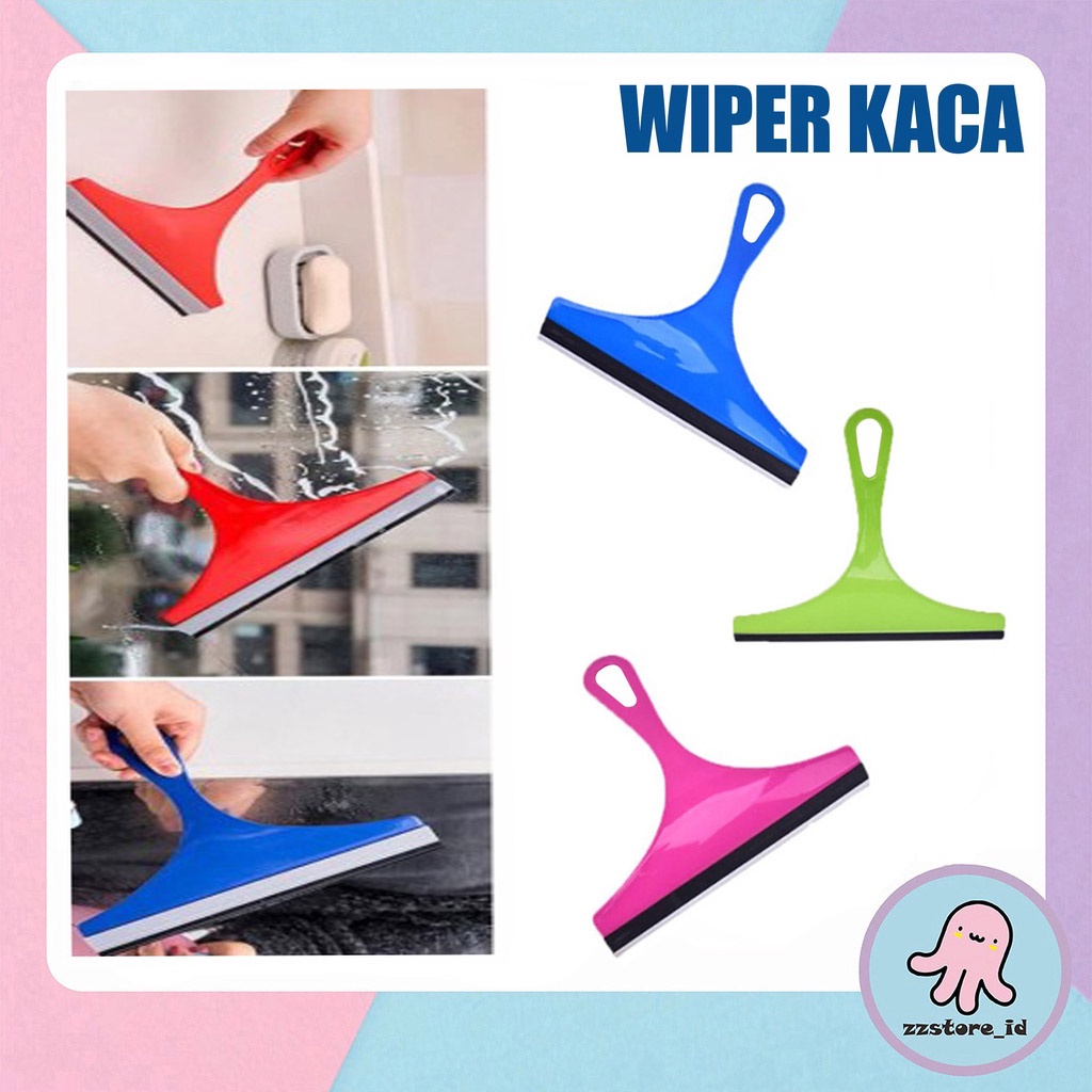 Wiper Pembersih Kaca Jendela Rumah / Mobil Anti Jamur Flexible Bahan Karet Pengganti Lap