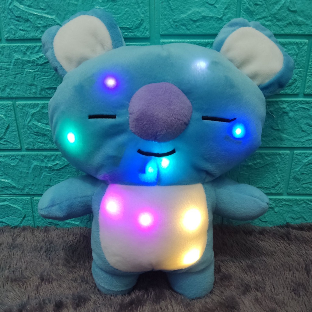 Boneka Karakter Korea LED Lampu Menyala Unofficial Ukuran M (Tinggi 35cm) Berlabel SNI