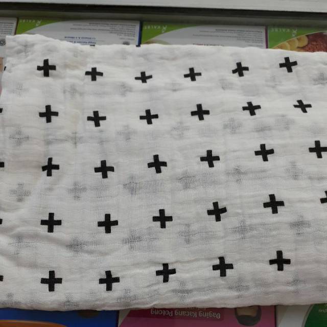 Bedong Muslin Swaddle katun muslin asli