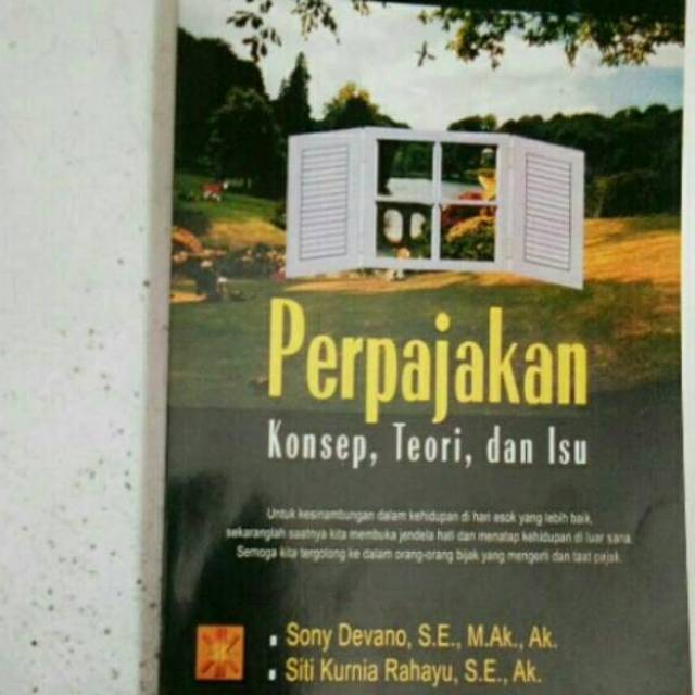 Perpajakan konsep teori dan isu / Sony Devano-Siti Kurnia Rahayu