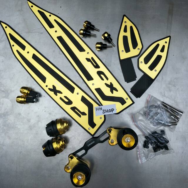 paket variasi JALU KNALPOTPCX-BORDES PCX -JALU STANG PCX 5 ITEMS PCX 125 - PCS 150 - PCX NEW