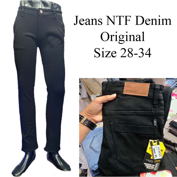 Celana panjang Skinny jeans pria NTF Denim Original / Jeans skinny NTF Ori