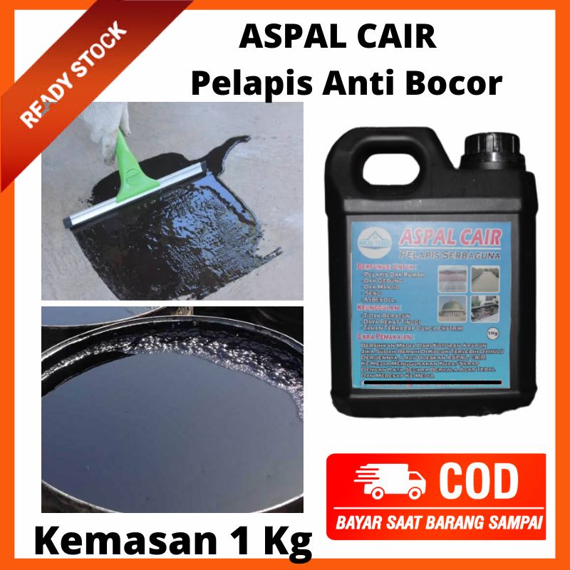 Aspal Cair Pelapis Atap Anti Bocor Kemasan 1 Kg