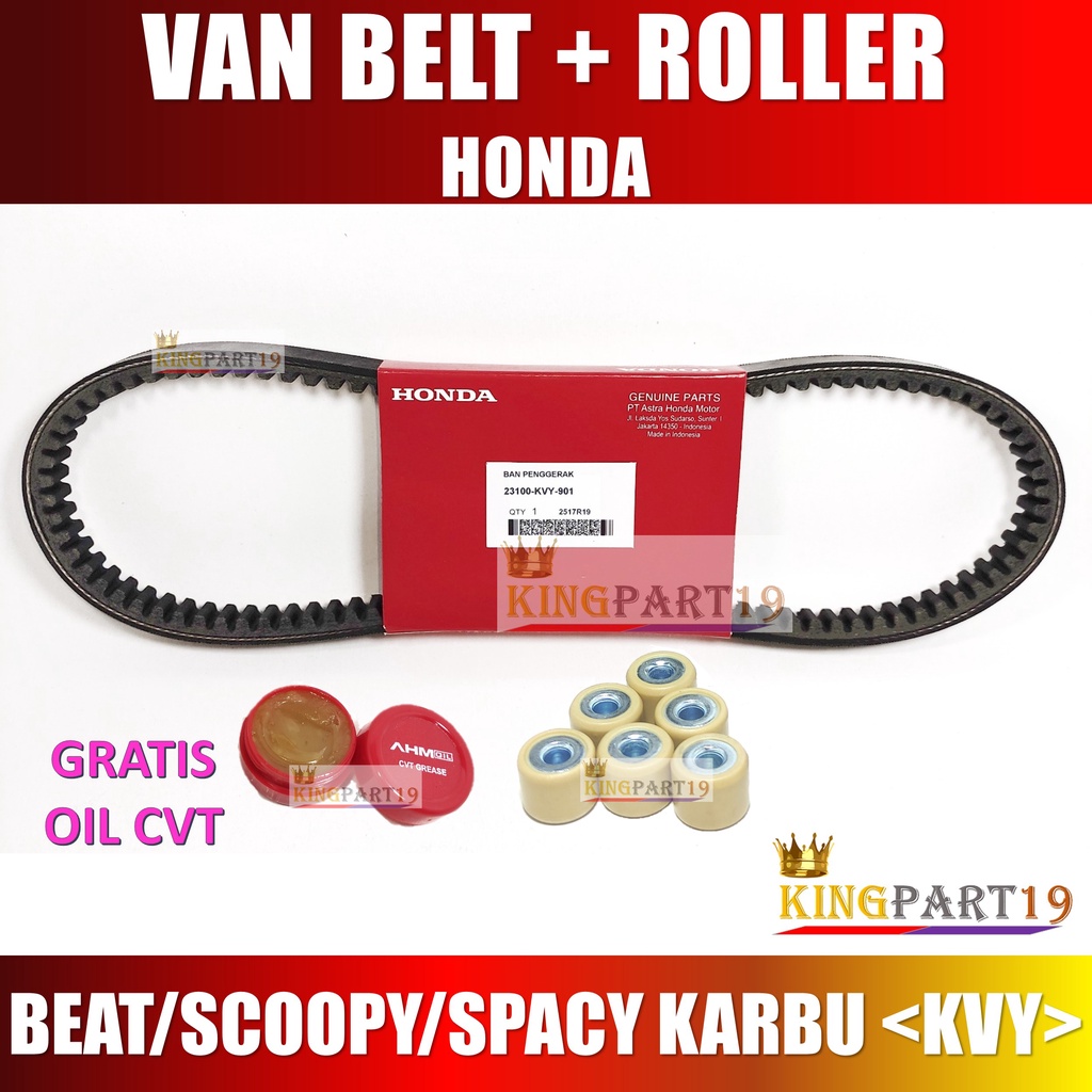 PAKET VANBELT ROLLER BEAT SCOOPY SPACY KARBU - KVY