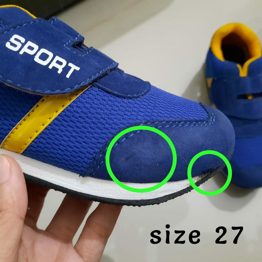 Sepatu Anak Laki  2 3 4 5 6 Tahun Rejek Minus Sedikit Banyak Warna [SENDAL ANAK REJECT] - Sepatu Anak Sport