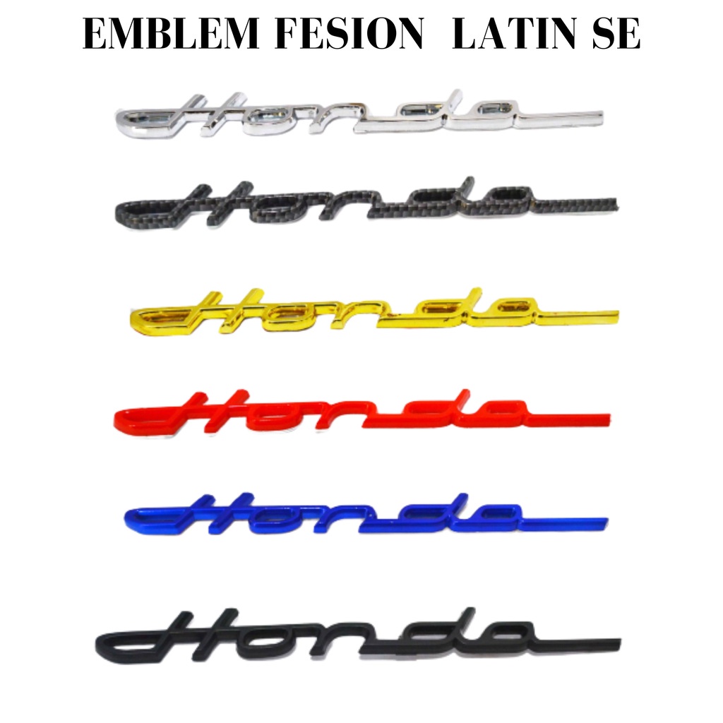 Emblem Tulisan Honda Emblem Mobil Fesion HONDA Latin