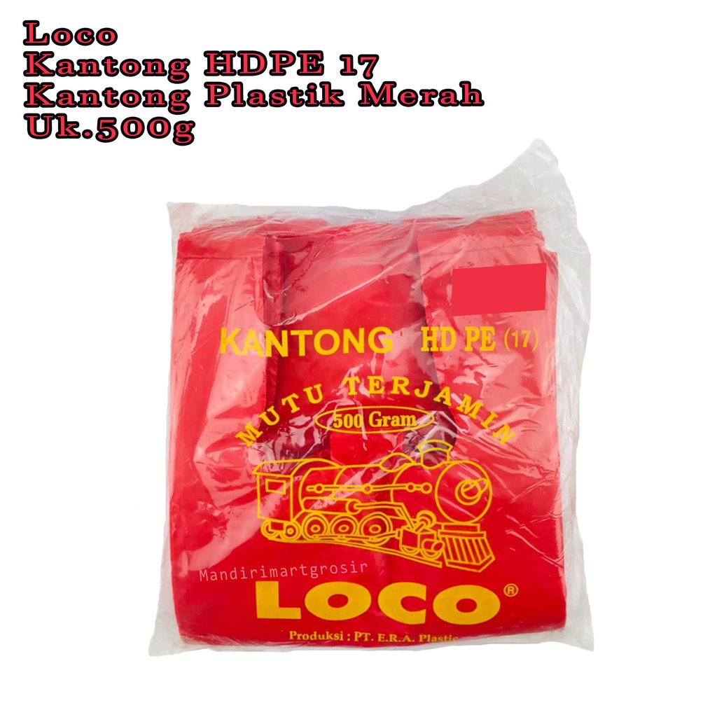 Kantong HDPE 17 *Loco * Kantong Plastik Merah * 500g