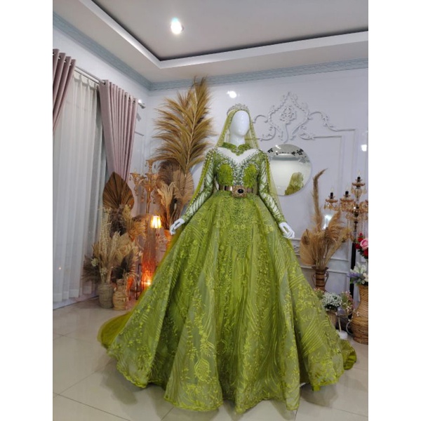 GAUN PENGANTIN BELIMBING FULL PAYET//GAUN WEDDING SALE