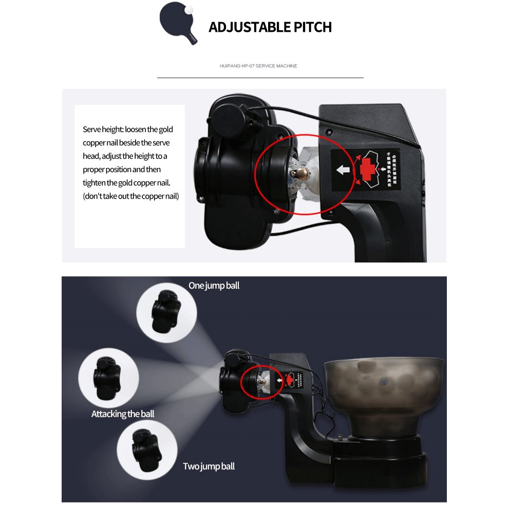 HUIPANG HP-07 - HUIPANG HP-07 - Automatic Robot Portable Pingpong Machine - Mesin Latihan Pingpong