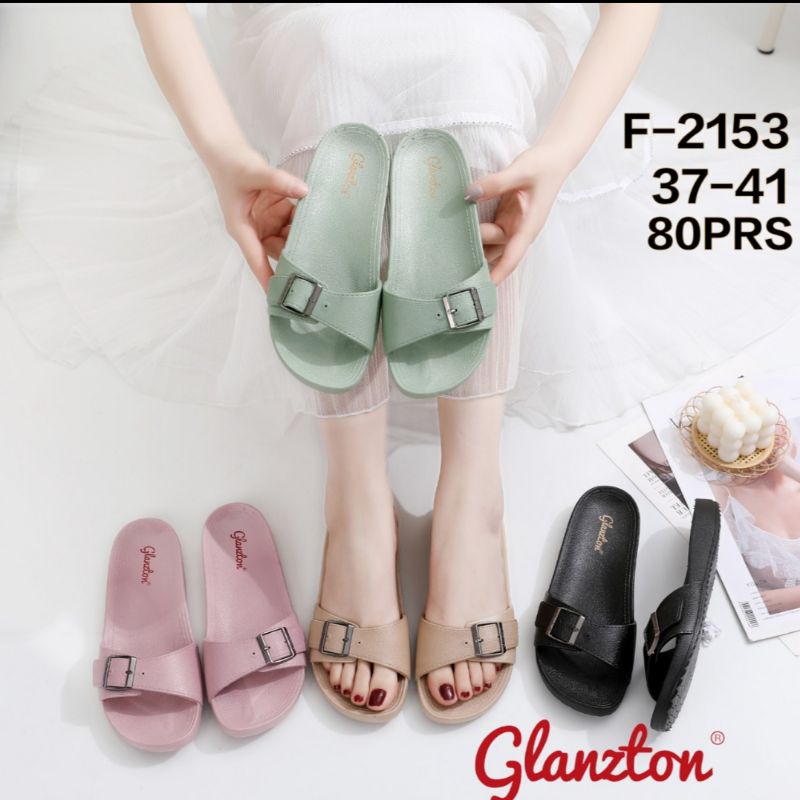 Sandal Wanita Selop Gesper Glanzton