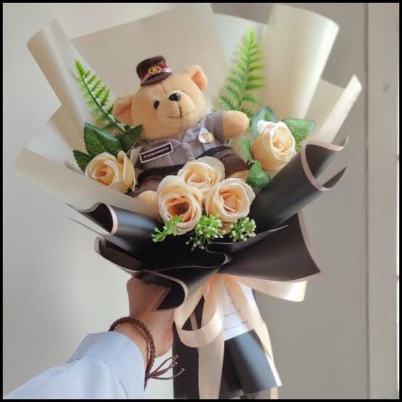 bucket gemoy big gendut buket boneka orderan khusus bebas request bouquet wisuda buket polisi tentar