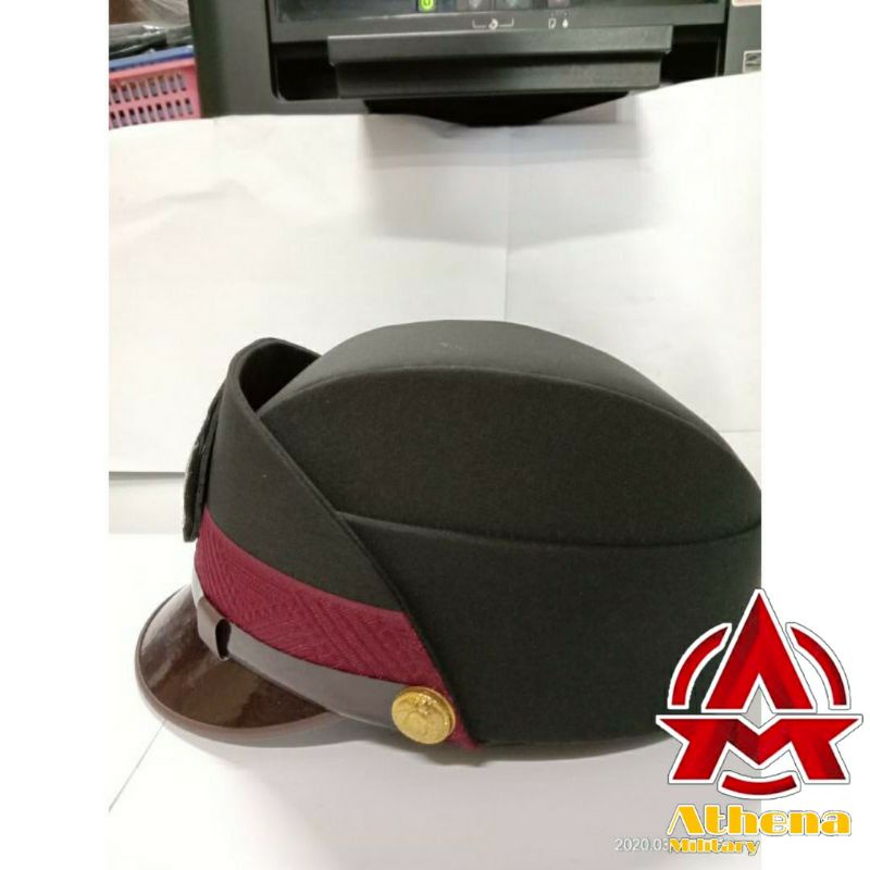 Topi Pet PDU Polwan bintara coklat |Pet PDU POLWAN BINTARA|Topi Pet PDU bintara