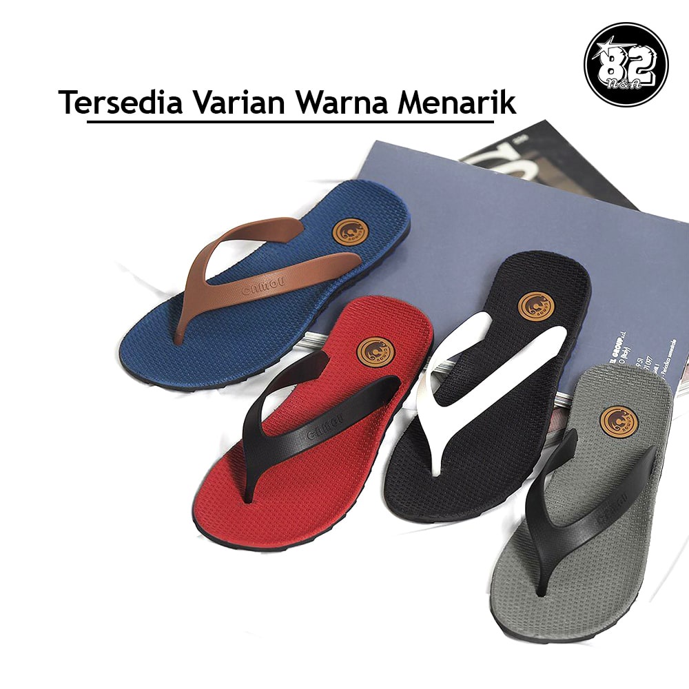 Sandal Jepit Pria Original Sendal Camou Pria Bahan Full Karet Rubber Anti Licin Tali Tidak Mudah Putus Tahan Lama - OWEN All Varian N82_STORE